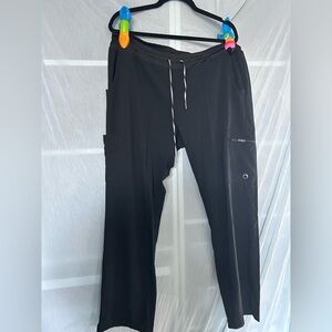 Black scrub bottoms flare